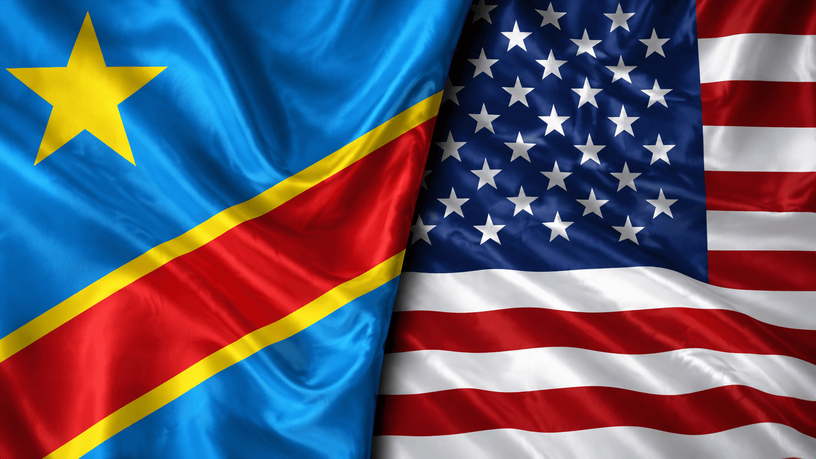 U.S. and DRC Bilateral Alliance Flag